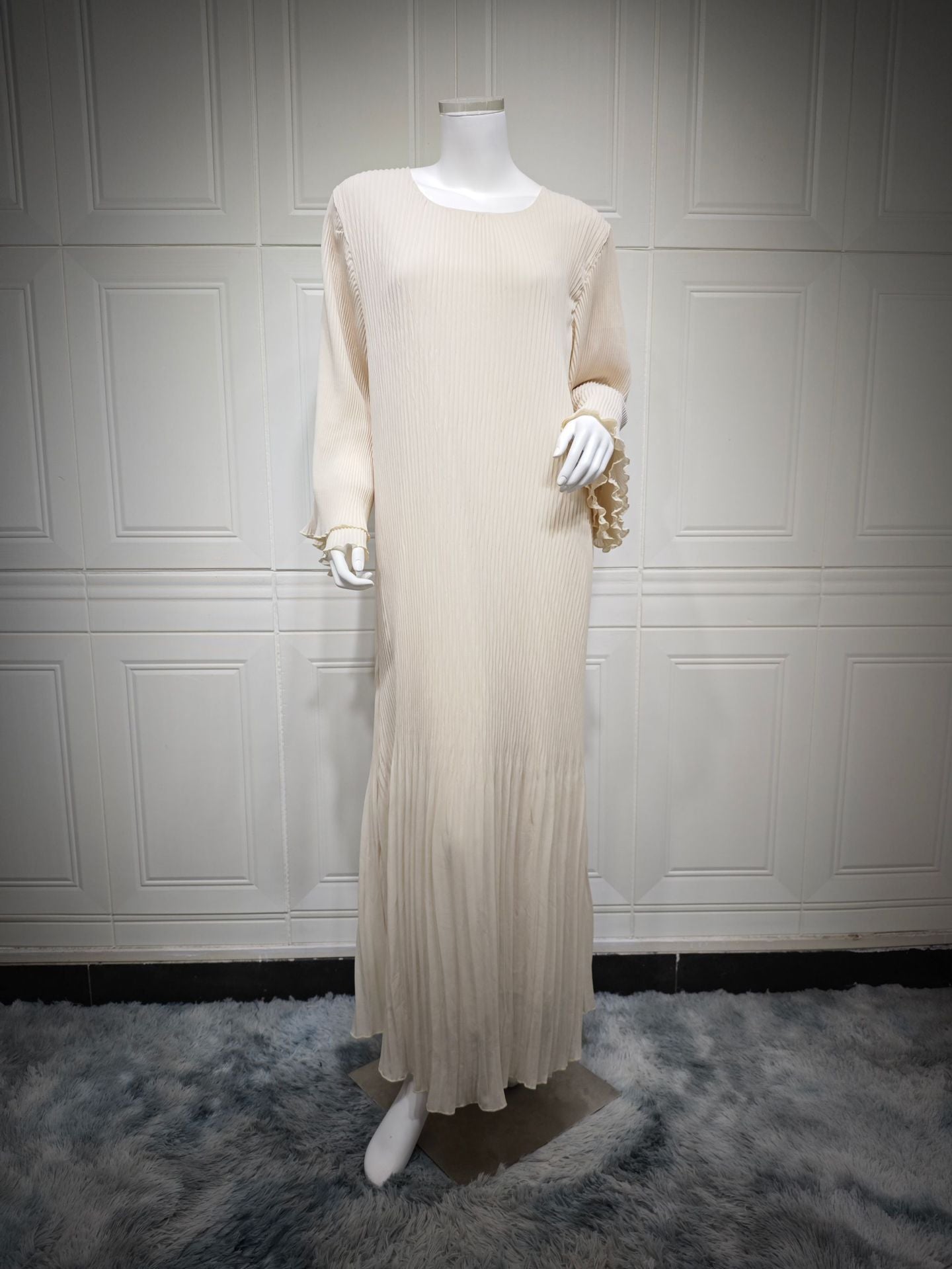 Pullover Robe Chiffon Pleated Dress